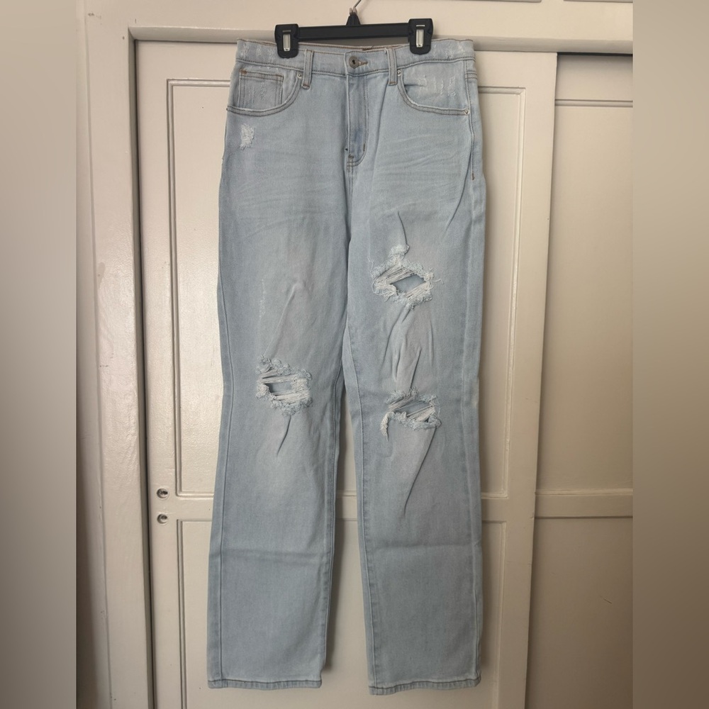 Fashion Nova Light Blue Distressed Women Jeans